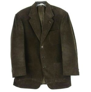 Haggar Brown Corduroy Jacket Size 42R